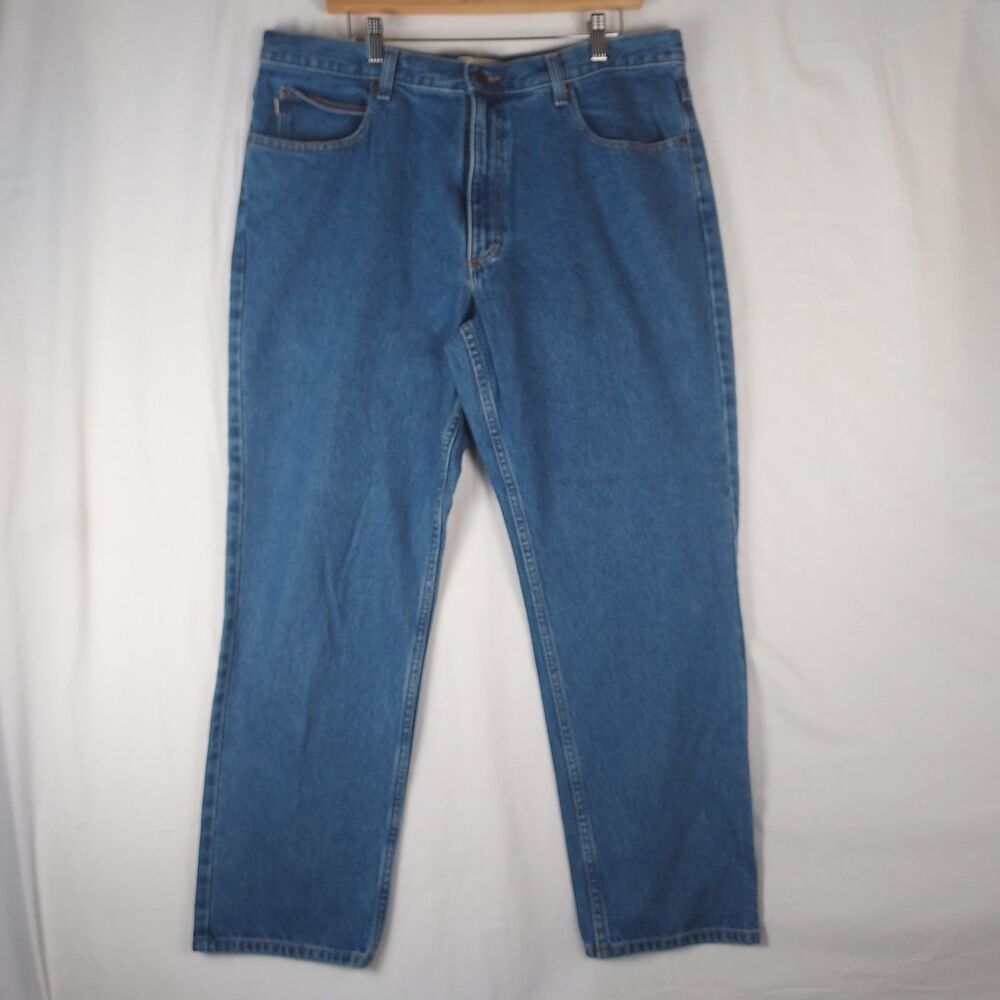 L.L. Bean Classic Fit Denim Jeans Men 38x29 Blue Straight Leg Cotton Casual